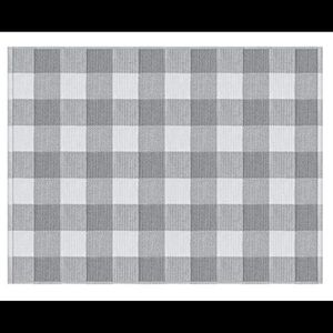 New Cute Modern Barnhaus Grey Buffalo Check Plaid Indoor/Outdoor Rug 3’x4’